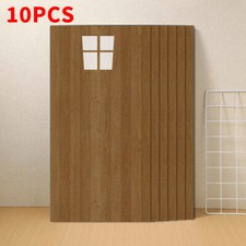 10PCS 3D Tile Wallpaper Wooden