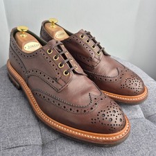 Trickers 'Bourton' Brown Country Brogue Shoes UK 9.5  Commando soles