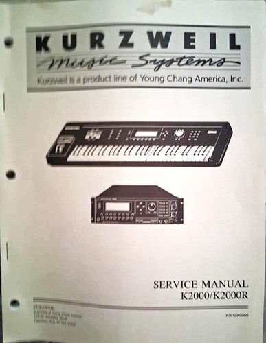 Kurzweil k2000 and k2000r - k2000,