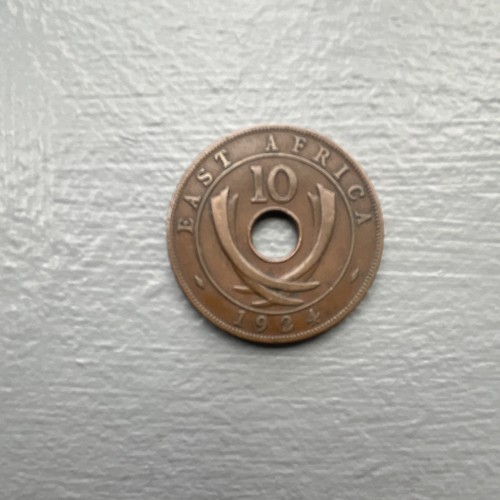 East africa cents 1924 coin - africa,