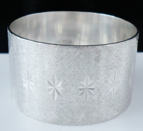 Sterling silver napkin - silver, ring