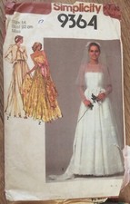 1980's Simplicity 9364 Wedding