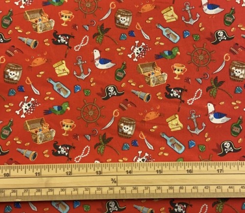Fat quarter pirate icons - pirate,