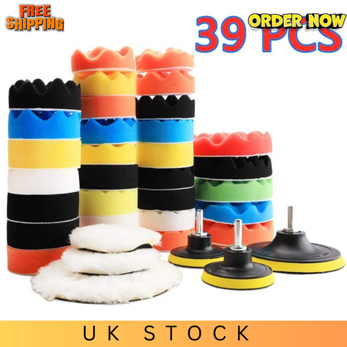 Car polishing pads kit drill - car,