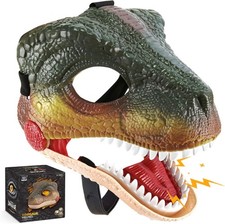 Audasi Dinosaur Mask Dino Masks Moving Jaw Halloween Decorations 1 