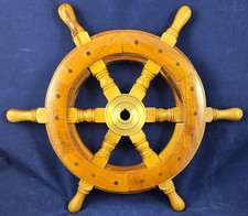 Vtg 16” Nautical Wooden Ship