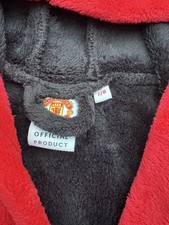 Manchester United 7-8yrs dress gown black & red bathrobe