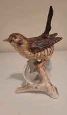 W. GOEBEL  WREN BIRD FIGURINE ON BRANCH