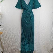 Evening Dress 16 Green Sequin