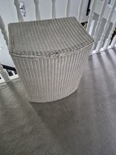 Lloyd Loom 1954 Wicker Semi Circle Laundry Basket