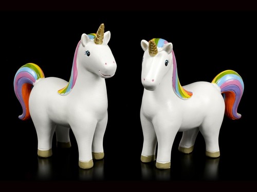 Rainbow unicorn figures set - rainbow,