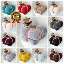 Teddy bear fleece throw - teddy, over