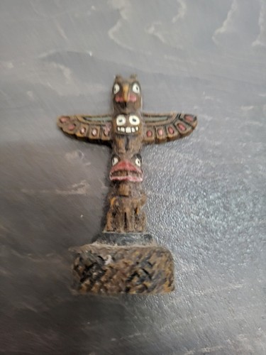 Vintage totem pole - pole, ornament