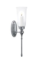 Wall hung candle holder