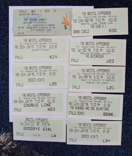 Bristol hippodrome ten tickets - ten,
