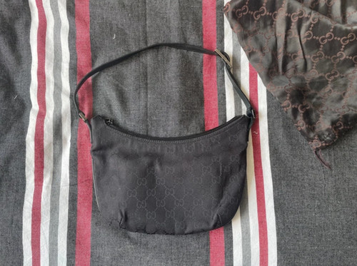 Gucci black monogram handbag