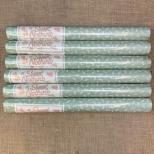 6 X VINTAGE WALLPAPER ROLLS GREEN & PINK CONFETTI POLKADOT PATTERN 70s 80s