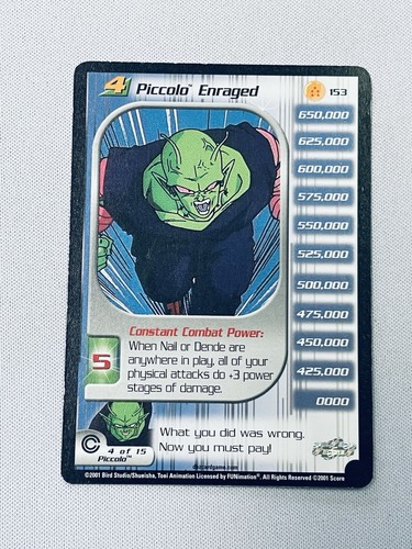 Dragon ball ccg piccolo - dragon, z
