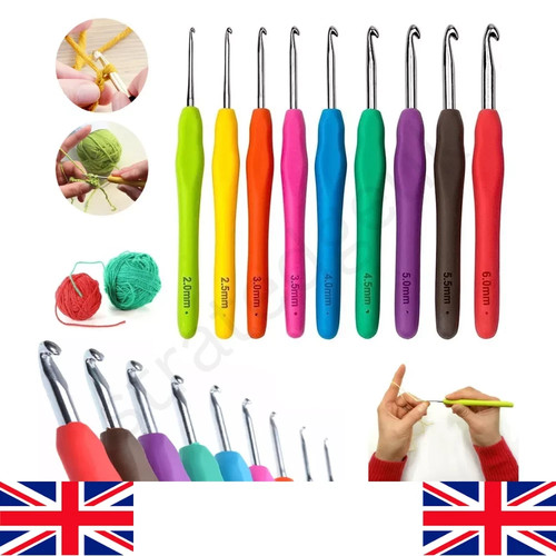 9pc crochet hooks - 9pc, soft