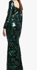 Emerald Sequin  Maxi Dress