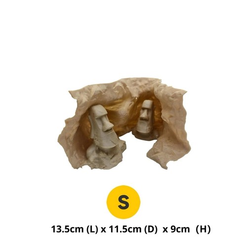 Easter island moai cave fish - easter,