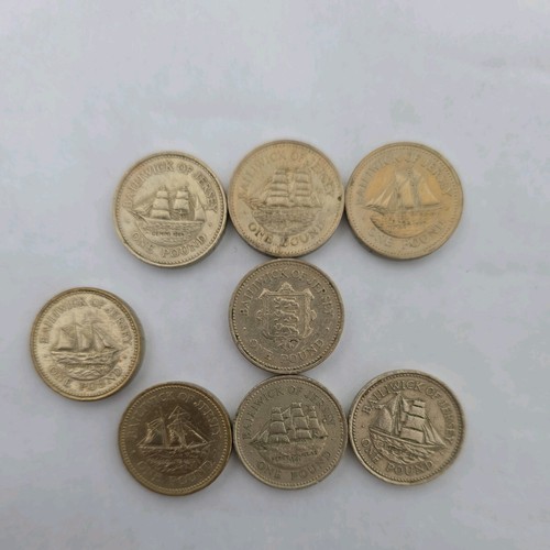 Jersey one pound - £1, ships