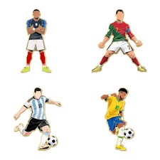 4Pc Football Player Enamel Pin
