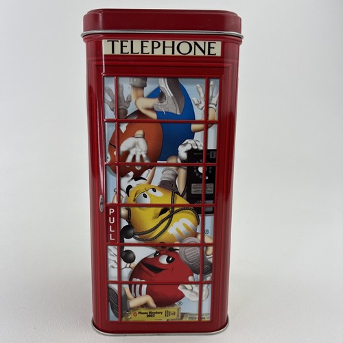 Telephone booth tin - m&m’s,