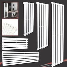 White Designer Vertical Horizontal Radiators CORWEN Flat Panel Slimline
