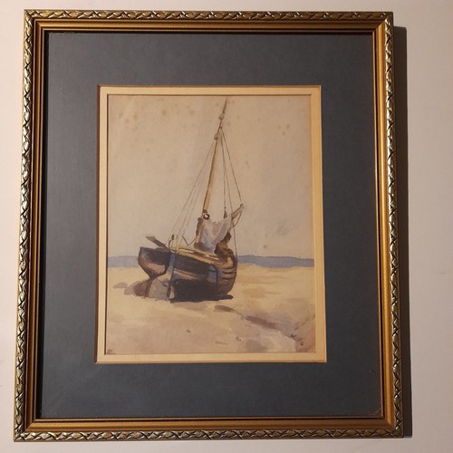 Vintage yacht aground - vintage,