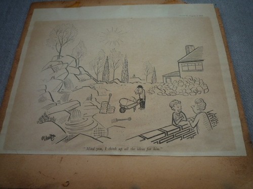 Vintage cartoon print - cartoon, from