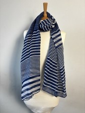 Atmosphere Navy White Striped