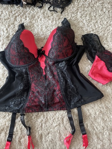Lovehoney sparkly basque with - ,