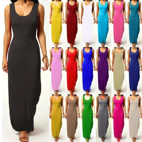 Ladies long maxi dress - maxi,