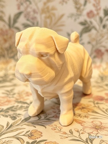 Miniature shar pei dog - 3d,