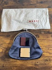 Vintage Marni Blue Silk Clutch