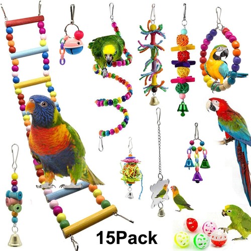 Pack parrot toys set metal - 15,