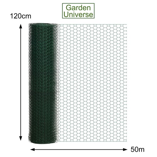Chicken wire pvc coated - chicken, green