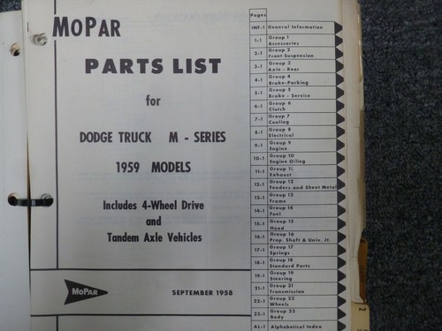 1959 dodge d100 series - dodge, m-series