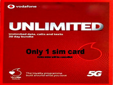Vodafone Sim Card - Pay As You Go 👍. 1 sim only each buyer