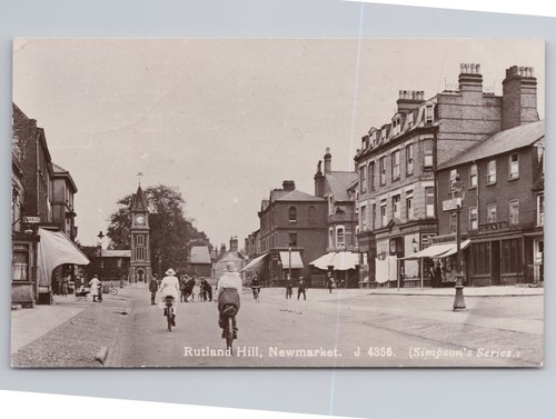 Postcard vintage clock
