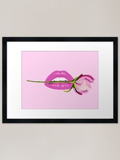 Rose In Mouth Tango Framed Art