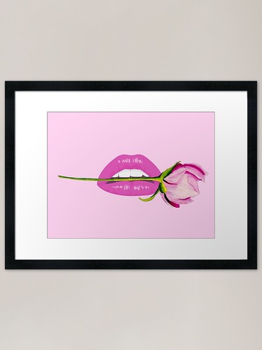 Rose mouth tango framed art - mouth,