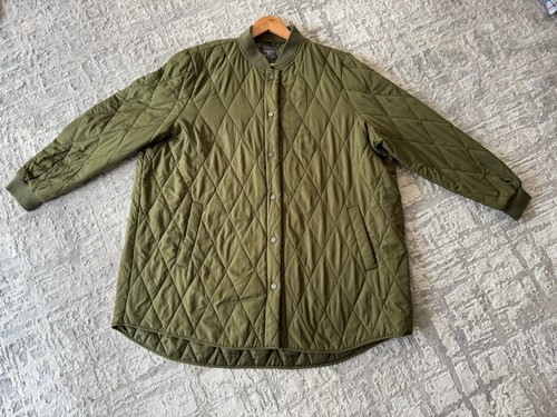 Khaki green diamond - green, quilted