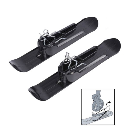 Snow ski plate - plate, wheelchair