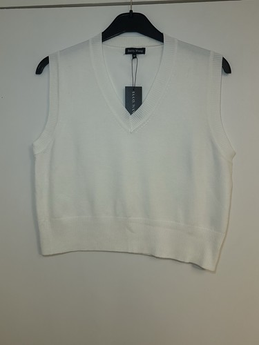 White top ladies holiday vest - ladies,