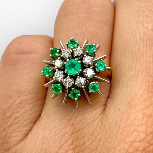 Gold ring emerald - ring,