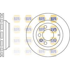 2x Brake Discs Vented For VW