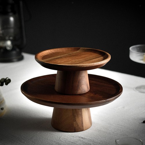 Wooden cake stand - cake, serving