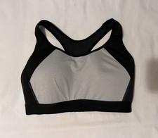 Black And Grey Crivit Sports Bra Size Medium